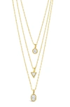 STERLING FOREVER JULIA LAYERED PENDANT NECKLACE