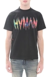 Hvman Frequency Logo Graphic Tee In Black