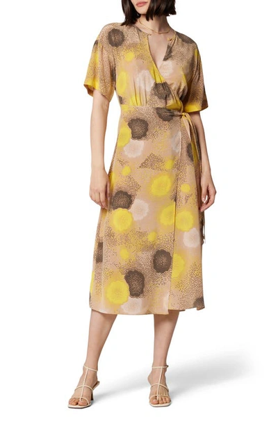 Equipment Korinne Silk Wrap Dress In Multicolor