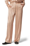 Equipment Aeslin Polka Dot Wide Leg Silk Pants In Praline Multi