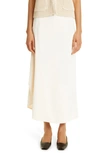Totême Draped Midi Skirt In Ivory