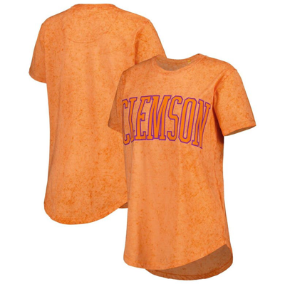 Pressbox Orange Clemson Tigers Southlawn Sun-washed T-shirt