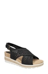 Bella Vita Women's Cosette Wedge Sandals In Black