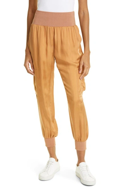 CINQ À SEPT CINQ À SEPT GILES CUPRO CROP CARGO JOGGERS