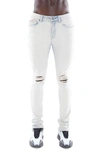 Cult Of Individuality Punk Distressed Super Skinny Jeans In Foil