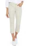 Nydj Skinny Capri Side-vent Jeans In Feather