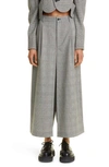 NOIR KEI NINOMIYA CHECK WOOL TWEED PANTS