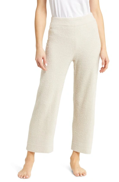 Barefoot Dreams Cozychic Lite Raised Seam Culotte Lounge Trousers In Bisque