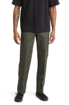 Dickies Flat Front Double Knee Pants In Olive Green
