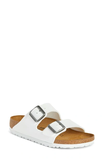 Birkenstock Arizona Birko-flor Patent Sandal In White