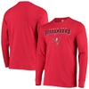 47 '47 RED TAMPA BAY BUCCANEERS BLOCKOUT SUPER RIVAL LONG SLEEVE T-SHIRT