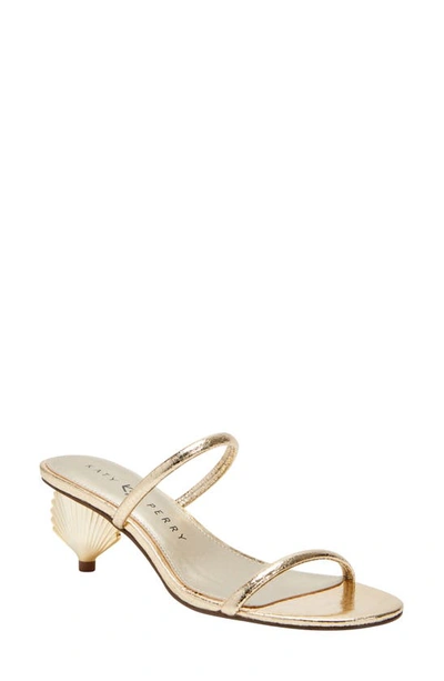 Katy Perry The Scalloped Shell Slide Sandal In Gold | ModeSens