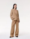 Another Tomorrow Doppio Jacket In Hazelnut