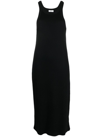 Closed Fine-knit Sleeveless Midi Dress In Black