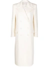 Ermanno Scervino Double-breasted Virgin Wool Trench Coat In White