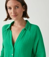 Michael Stars Toni Gauze Button Down Shirt In Field