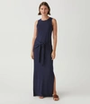 Michael Stars Solange Tie Waist Dress In Admiral