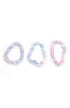 Blissy 3-pack Skinny Silk Scrunchies In Tie Dye