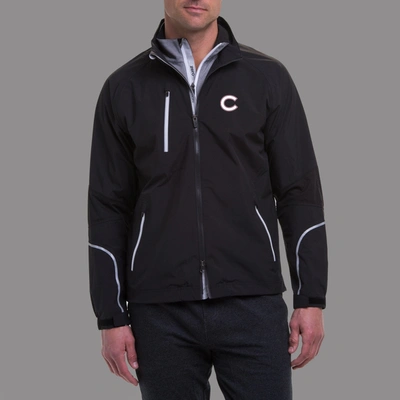 Zero Restriction Colgate | Power Torque Full Zip | Collegiate In Black/metallic Silver