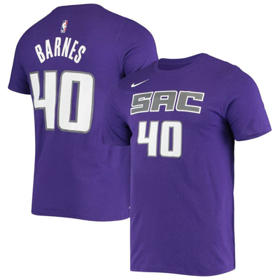 Nike Men's Harrison Barnes Purple Sacramento Kings Name And Number Performance T-shirt