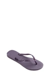 Havaianas Slim Crystal Ii Flip Flop In Purple