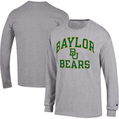 Champion Heather Gray Baylor Bears High Motor Long Sleeve T-shirt