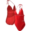 G-III 4HER BY CARL BANKS G-III 4HER BY CARL BANKS RED TAMPA BAY BUCCANEERS FULL COUNT ONE-PIECE SWIMSUIT