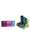 Happy Socks 4 Pack Yummy Yummy Socks Gift Set In Multi In Black Multi
