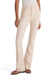 Favorite Daughter The Valentina High Waist Bootcut Jeans In Bone