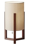 Adesso Lighting Quinn Table Lantern In Walnut Birch