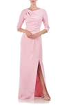 KAY UNGER MARGERITE COLUMN GOWN