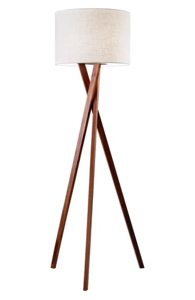 Adesso Lighting Brooklyn Floor Lamp In Walnut