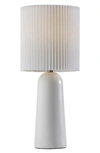 Adesso Lighting Callie Table Lamp In White Ceramic