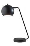 Adesso Lighting Emerson Charging Desk Lamp In Black