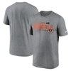 Nike Heather Gray Cincinnati Bengals Legend Team Shoutout Performance T-shirt In Heather Gray