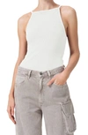 Agolde Mina Rib Tank In Stucco