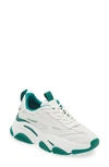 Steve Madden Women's Possession Chunky Lace-up Sneakers In Wht/ Emerald