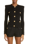 Balmain Cardigan In Noir