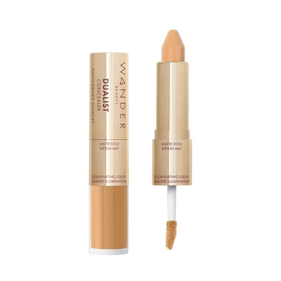 Wander Beauty Dualist Matte And Illuminating Concealer In Golden Medium