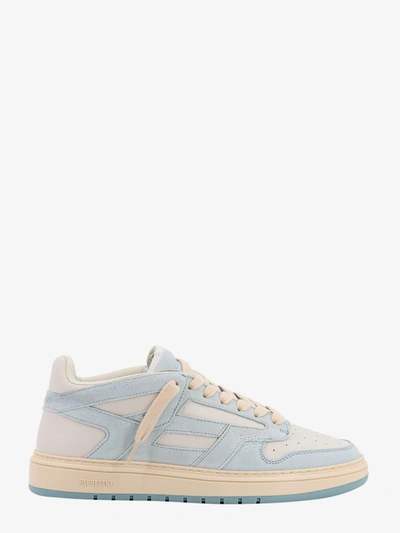 Represent Mens Pale Blue Reptor Suede And Leather Low-top Trainers In Baby Blue,white
