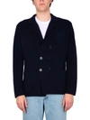 Ballantyne Double-breasted Cardigan Jacket In Blue