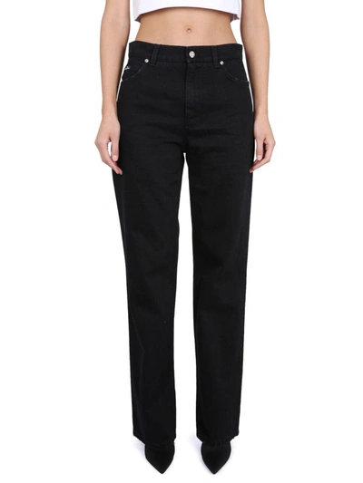Dolce & Gabbana Flare Jeans In Black