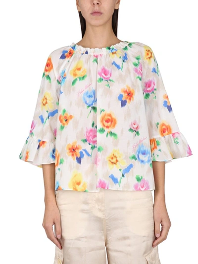 Boutique Moschino 花卉印花罩衫 In Multicolor