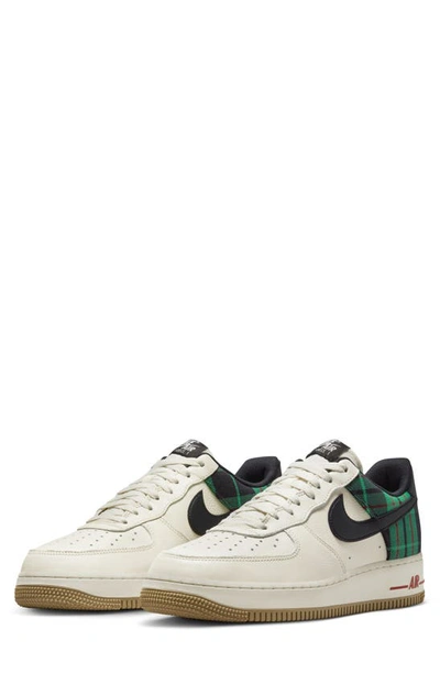 Nike Off-white Air Force 1 '07 Lx Sneakers In Pale Ivory/ Stadium Green