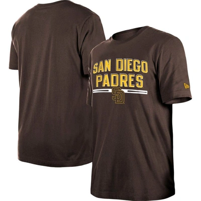New Era Brown San Diego Padres Batting Practice T-shirt