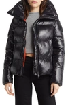 Save The Duck Isla Water Repellent Puffer Coat In Black
