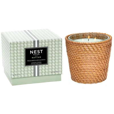Nest Rattan Wild Mint And Eucalyptus (limited Edition) In 21.1 oz