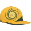 MITCHELL & NESS YOUTH MITCHELL & NESS GOLD/GREEN GREEN BAY PACKERS SPIRAL SNAPBACK HAT