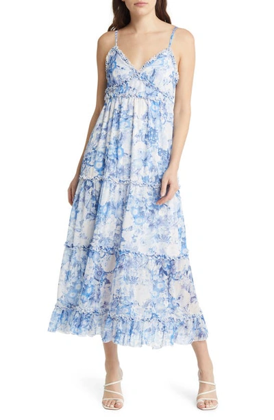 Chelsea28 ruffle midi dress hot sale