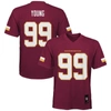 OUTERSTUFF YOUTH CHASE YOUNG BURGUNDY WASHINGTON COMMANDERS REPLICA PLAYER JERSEY